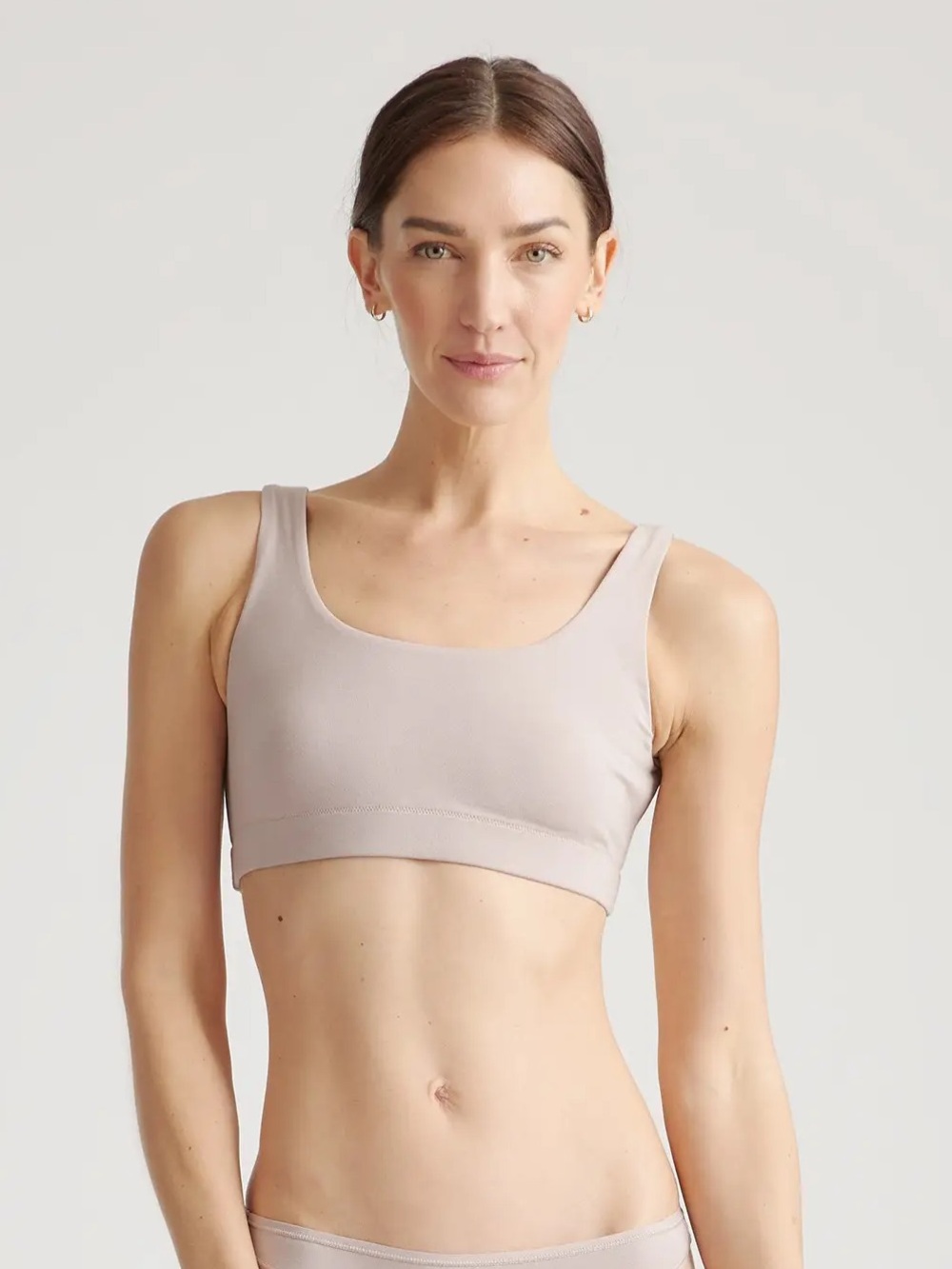 NWOT QUINCE 2 Pack Organic Cotton Tank Bralettes XL Mink 1022